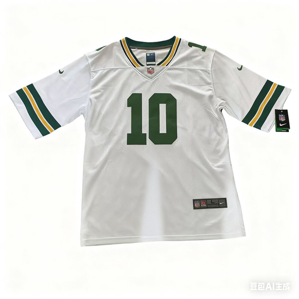 Jordan Love Green Bay Packers #10 Nike White Jersey (Stitched and Embroidered)